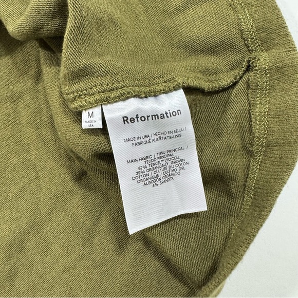 Reformation Azure Knit Top Off Shoulder Long Sleeve - Picture 5 of 8